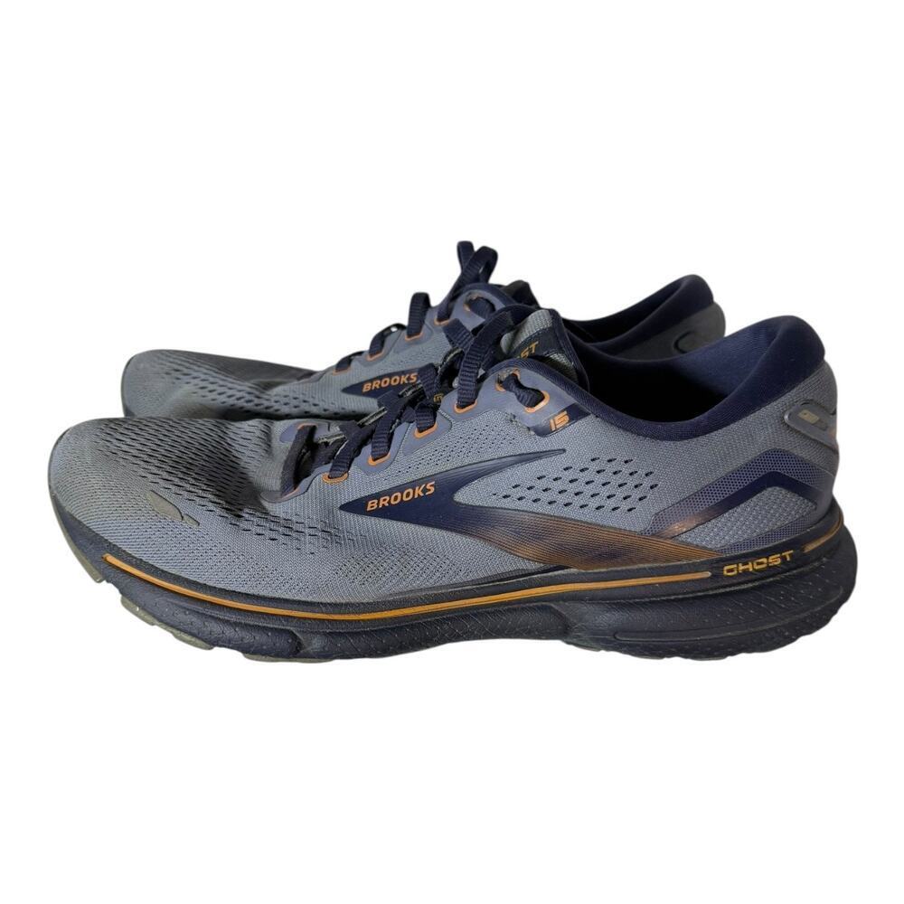 Brooks Ghost 15 Men's Size 9 Road Running Shoes Athletic Sneakers Low Top Blue - Picture 4 of 8